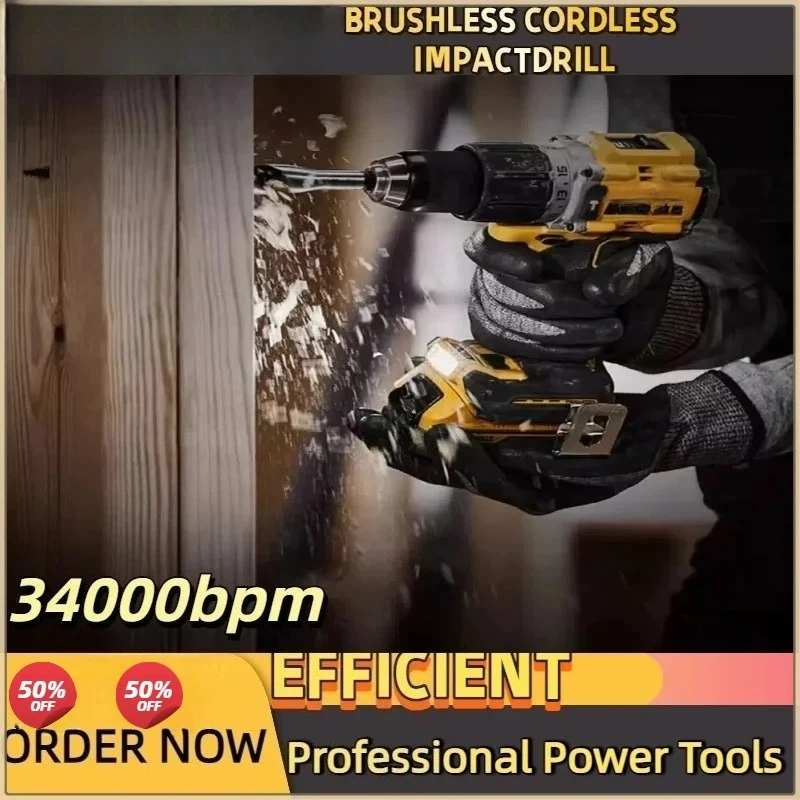 Fit dewalt dcd800 2000rpm furadeira de impacto 1/2 Polegada chave de fenda elétrica sem escova ferramenta elétrica de lítio 20v bateria