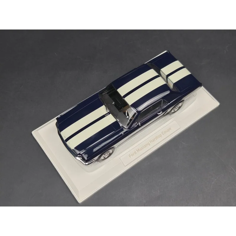 Diecast Norev 1:18 Scale Ford Mustang Coupe 1965 Blue 182805 Alloy Car Model view 2