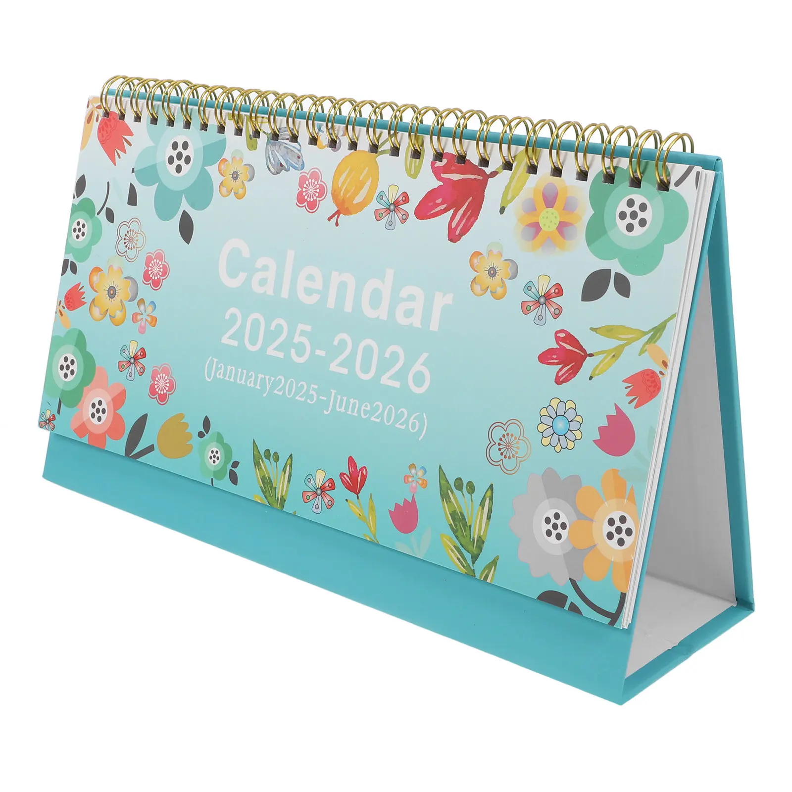 

Desk Calendar Standing Flip Calendar for Office Desk Classroom Small Space Saving Monthly Planner with Holiday Markings Clear