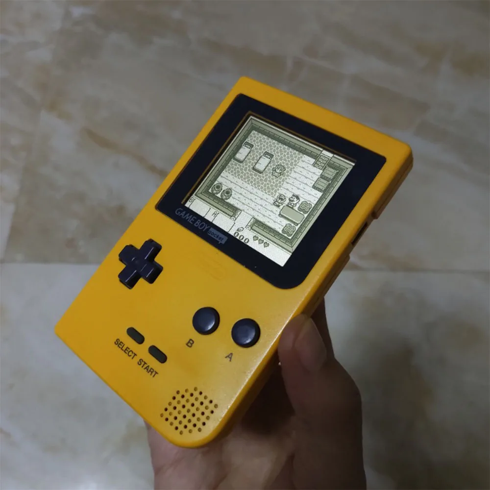 High Brightness Dot to Dot Full Screen IPS LCD Screen Lens Kits With Customized Housing Shell Sets For GameBoy GBP Pocket