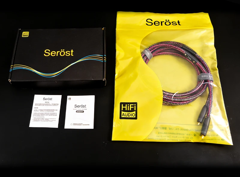 Serost Moon HIFI Einzelkristall-Kupfer 2RCA Stecker-zu-Stecker Audiokabel 99,9999% OCC für CD DSP DAC Auto-Audio-Lautsprecher-Verstärker – Detail 7