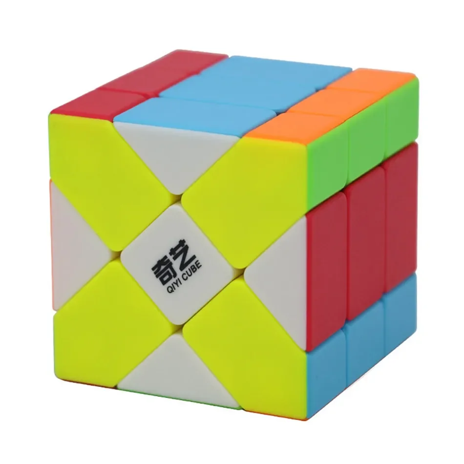 Qiyi 3X3 Fisher Cube Velocità Magia Felice Educazione precoce Puzzle Apprendimento Felice Cedo Giocattoli educativi per bambini Giocattolo regalo per bambini