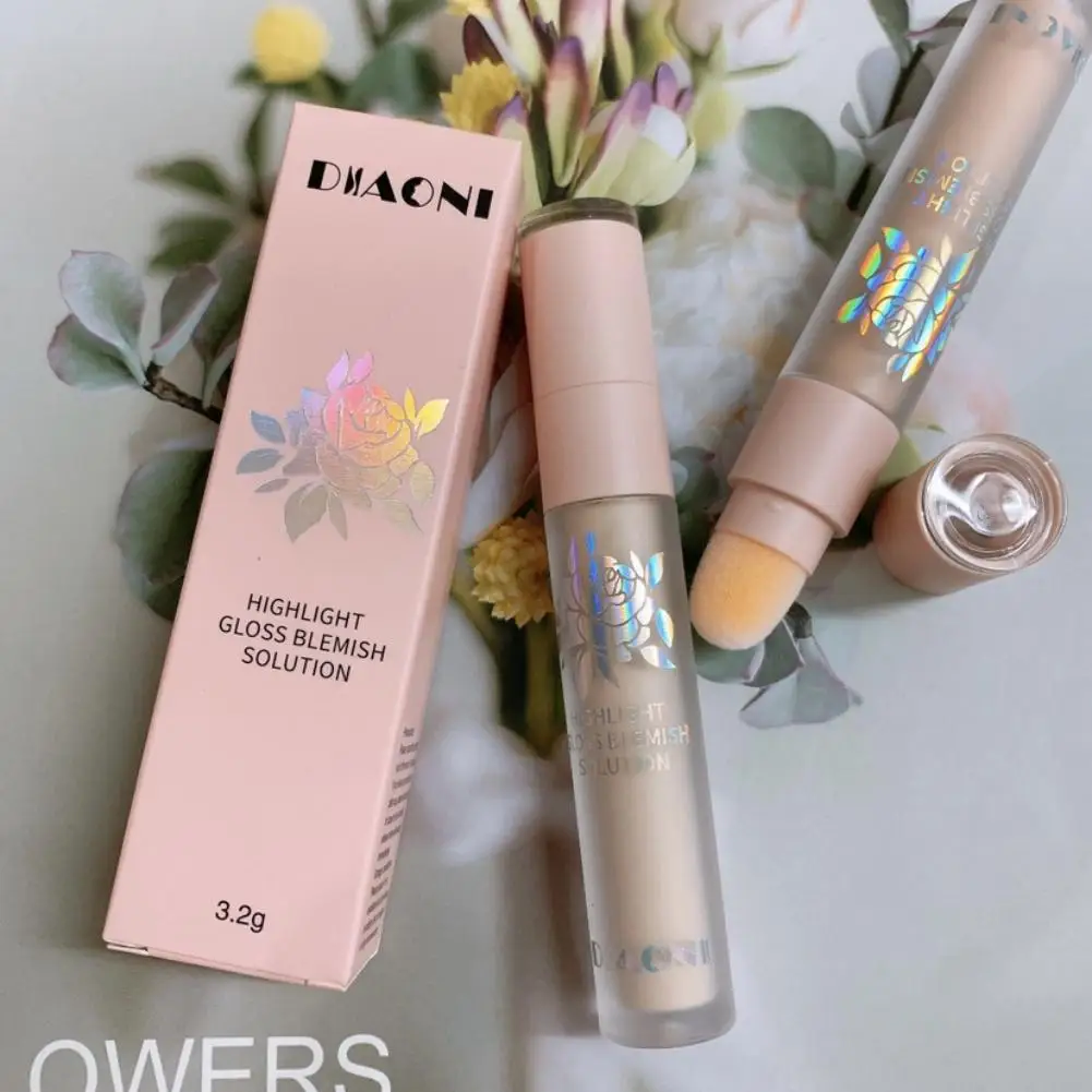 Double-headed Concealer Double-headed Brightening Enhance The Color High Concealer Lip Gloss Three-dimensional Trimming Stick