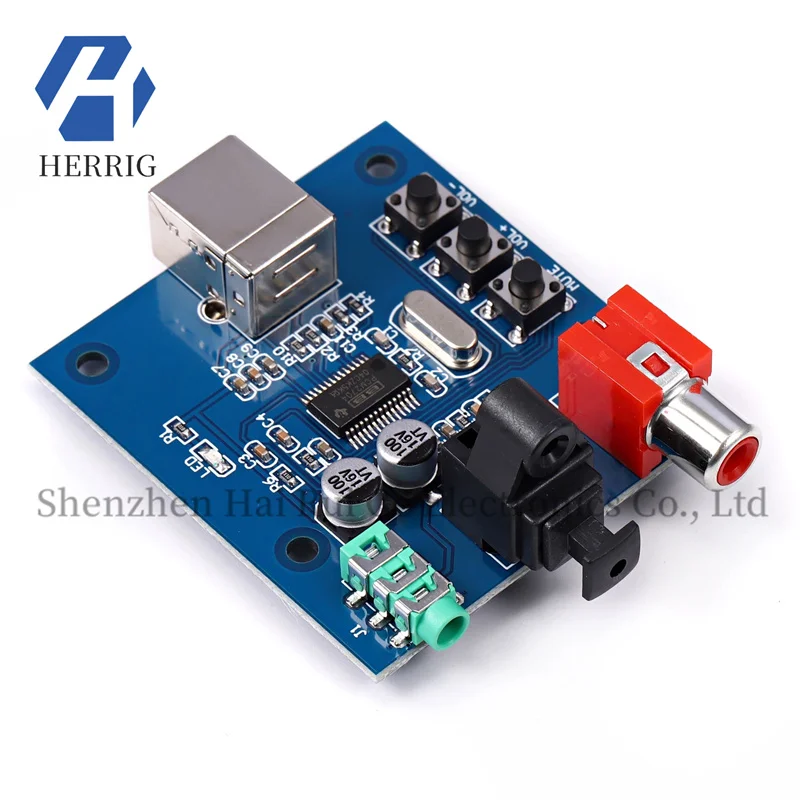 

PCM2704 USB sound card DAC decoder USB input coaxial fiber HIFI sound card decoder enthusiast