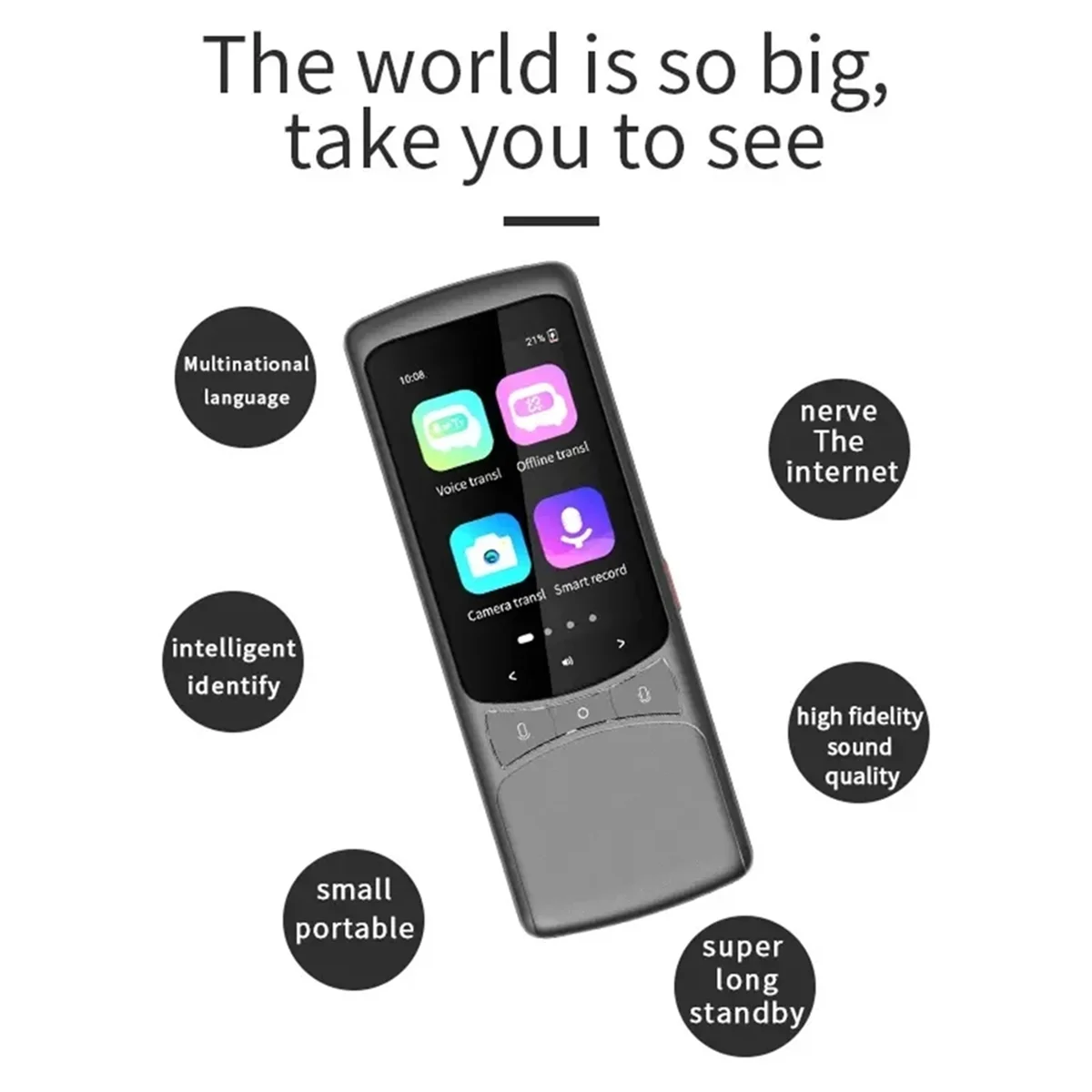 

2025+Z3 Intelligent 4G Voice Translator Support 134 Languages Photo Recording Translation WIFI Smart Translation Travel