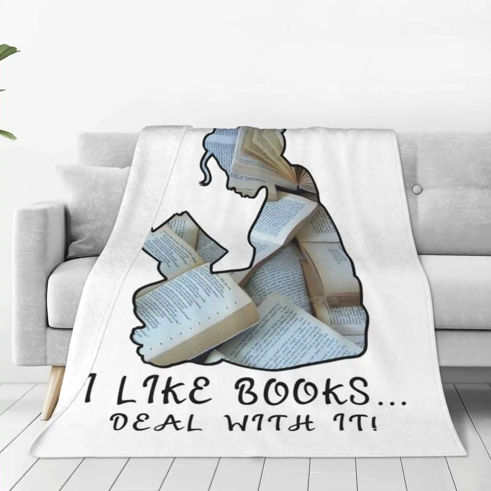 I Like Books... Deal With It! Soft Warm Light Thin Blanket Nerd Reading Fandoms The Mortal Instruments The Infernal Devices The