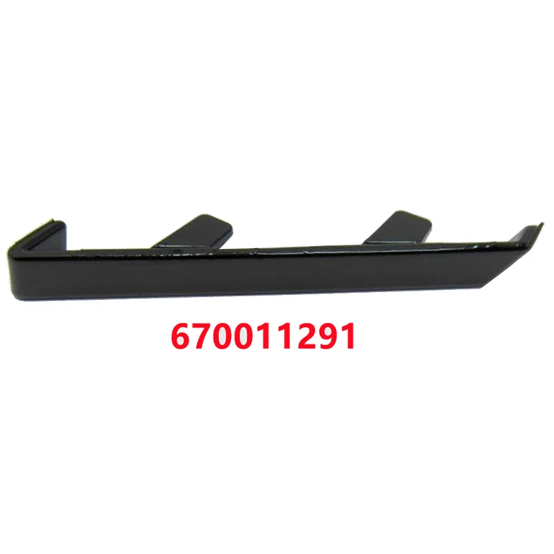 

A66P-Front Bumper Left Right Plate Bracket Glossy Black Trim Holder For Maserati Ghibli M157 2014-2020 670011292 670011291