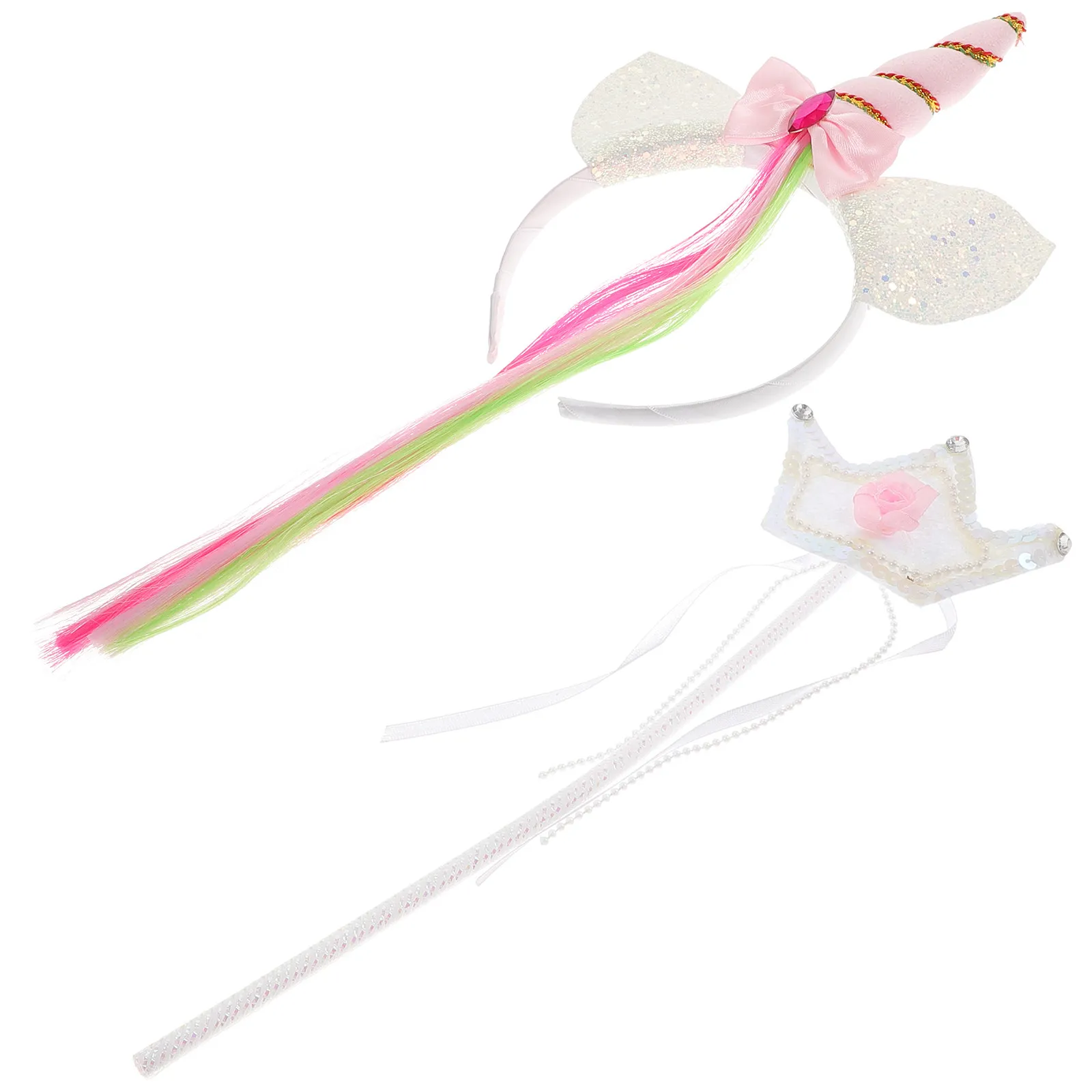 

1 комплект, декоративная повязка на голову с единорогом, нежный аксессуар для костюма девочки, аксессуар для праздничного наряда, многоразовый подарок