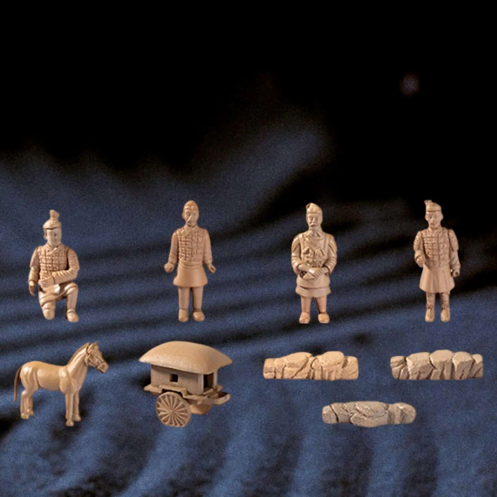 

Mini Terra Cotta Statues Statue Set Miniature Multipurpose Display Figurines Countertop Ornament for Desk Housewarming Gift