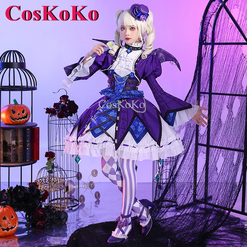 CosKoKo Todo Yurika Cosplay Game Aikatsu Costume Gorgrous Sweet Gothic Formal Dress Halloween Party Role Play Clothing S-XL New