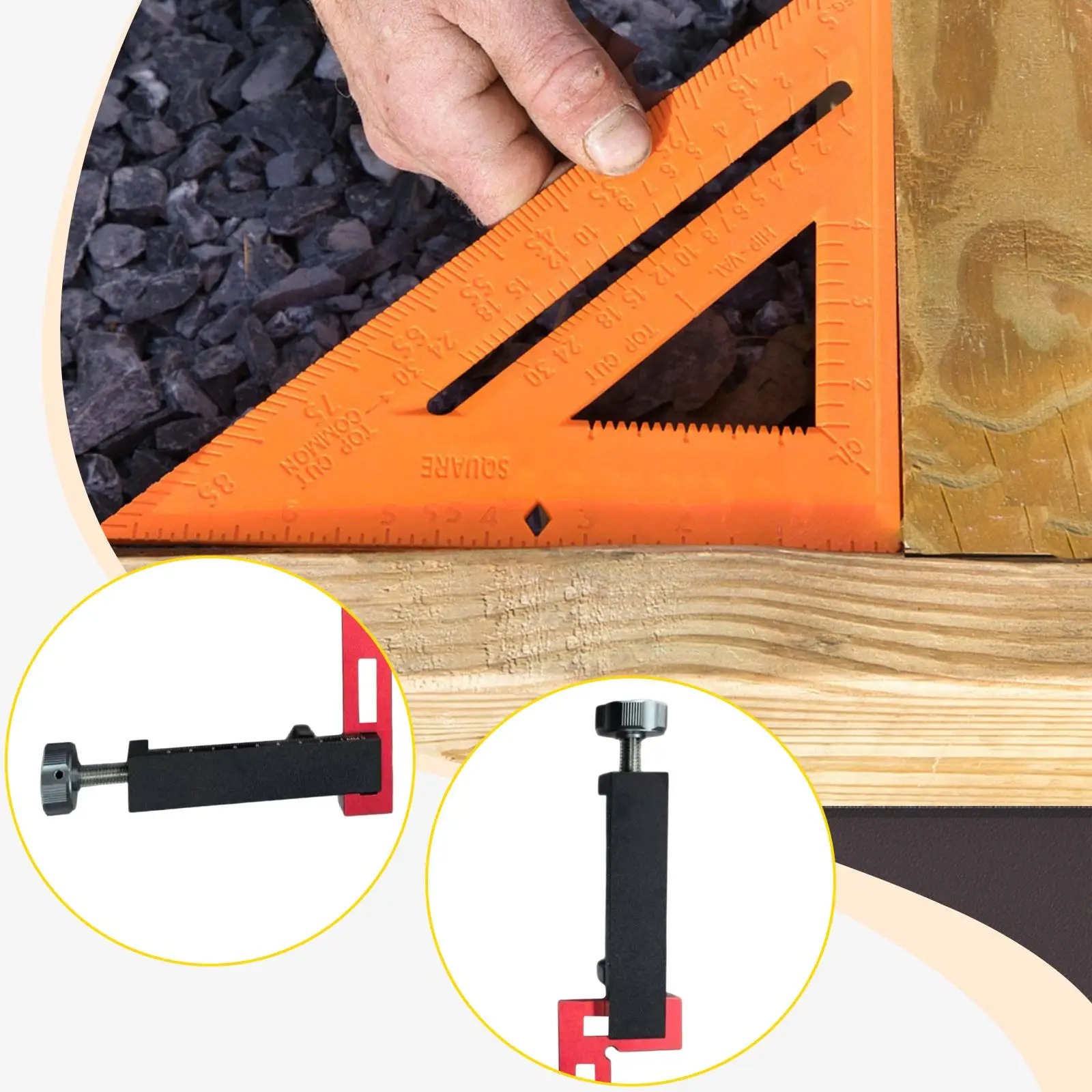 

12 Pieces Woodworking Corner Clamp Set for Cabinet Door Calibration Tool