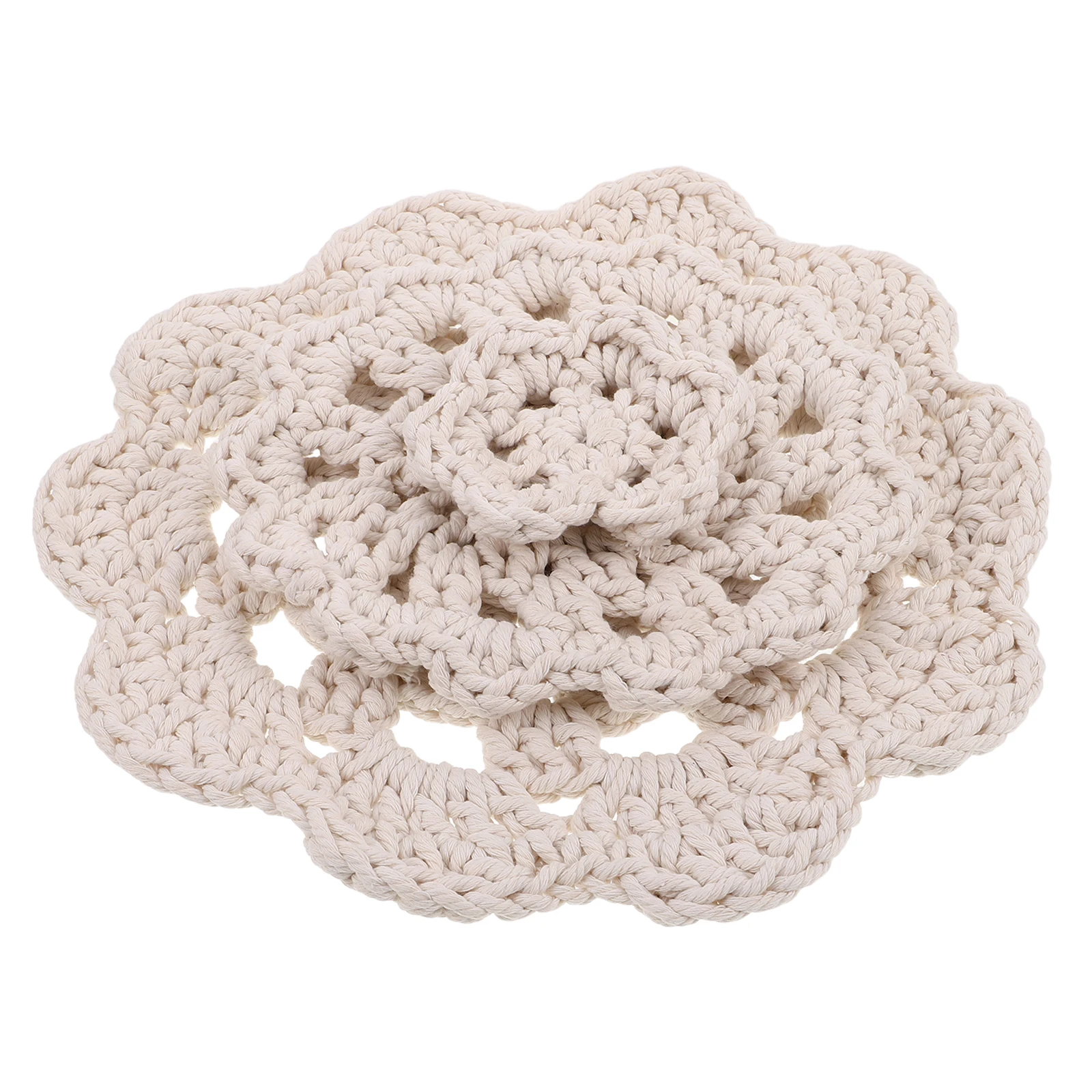 

3 шт., круглые подставки из хлопковой веревки в скандинавском стиле, термостойкие изолированные салфетки для стола, кухонные офисные подставки для журнального столика