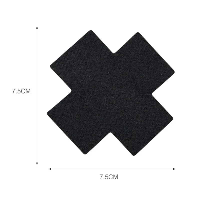 Sexy Black Cross Nipple Cover Women Invisible Disposable Breast Patch Chest Sticker Strapless Lingerie Bra Accessories Wholesale