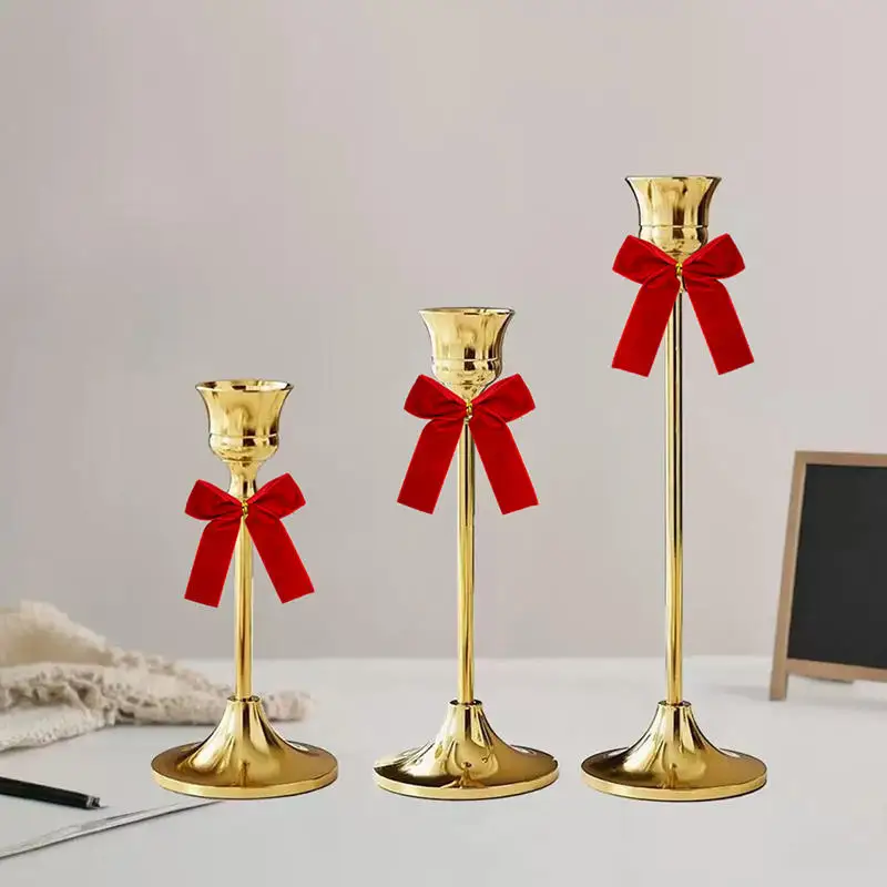 Picture 5: 12Pcs Velvet Ribbon Bows Handmade Christmas Tree Hanging Decorations Wreath Gift Bows Christmas Tree Hanging Decorations Bow