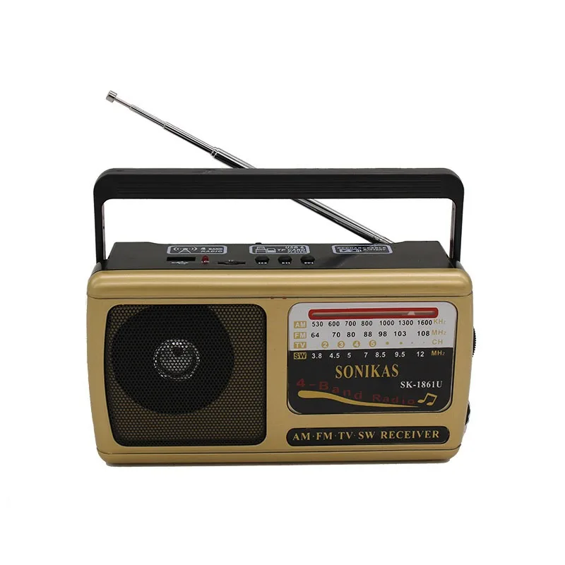 Портативное уличное радио, вседиапазонный AM FM SW, стерео радиоприемник, беспроводной USB TF MP3-плеер для пожилых людей, лучшие подарки