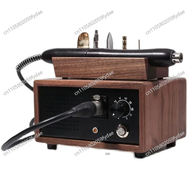 AC 100-240V Electric Creasing Edging Machine Leather Heating Handle Creaser Edger Crimper Tool Leather Craft Tools with 5 Tips