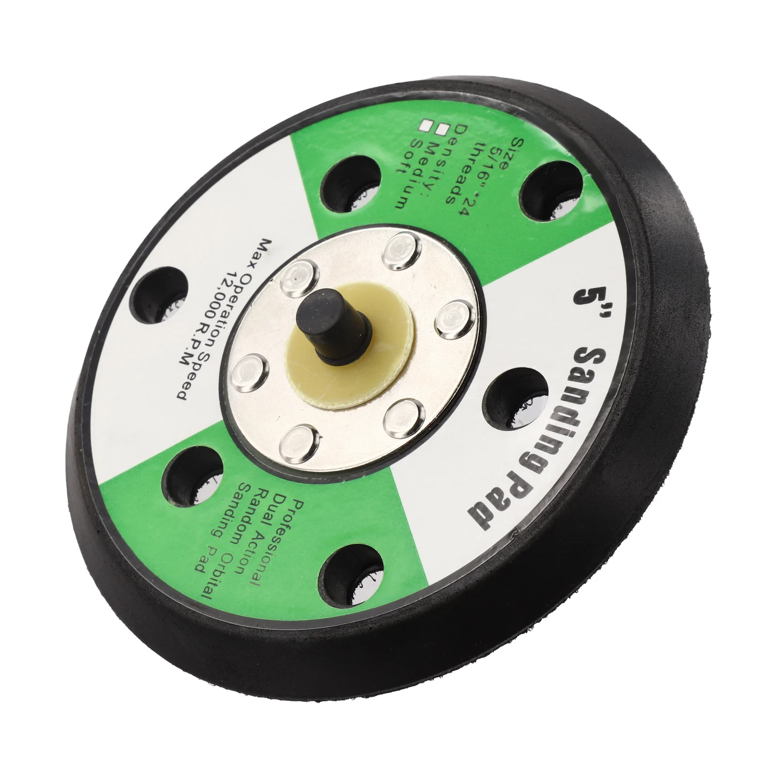 Air Sander Polishers 5in 125mm 6holes Sander Backing Pad 5/16
