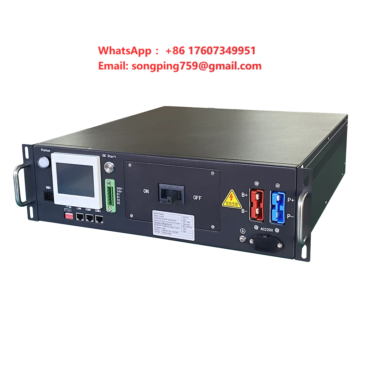 GCE BMS 150S 480V 125A Battery Management System with 15S BMU and RS485/CAN Communication for LiFePO4 Storage Batteries EV UPS