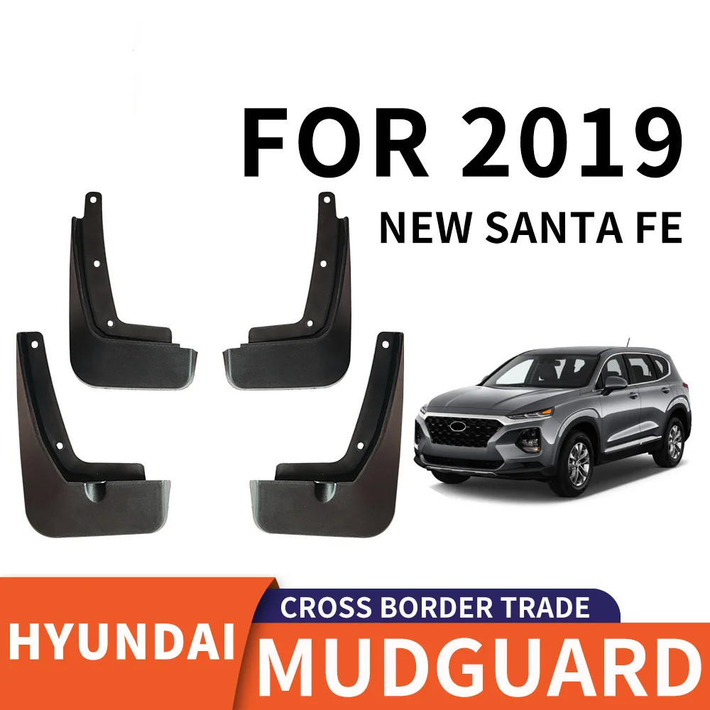 

For 2019 Hyundai NEW SANTA mudguard Mudflaps Front Rear Flares Splash Guards Cover Car Accessoie