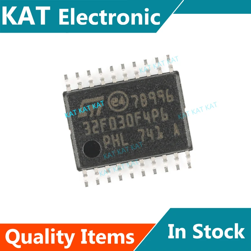 5ชิ้น/ล็อต STM32F030F4P6 32F030F4P6 TSSOP-20 STM32F030C6T6 STM32F030C6 LQFP-48 MCU 32บิตสูงสุด256 KB แฟลช,ตัวจับเวลา,ADC