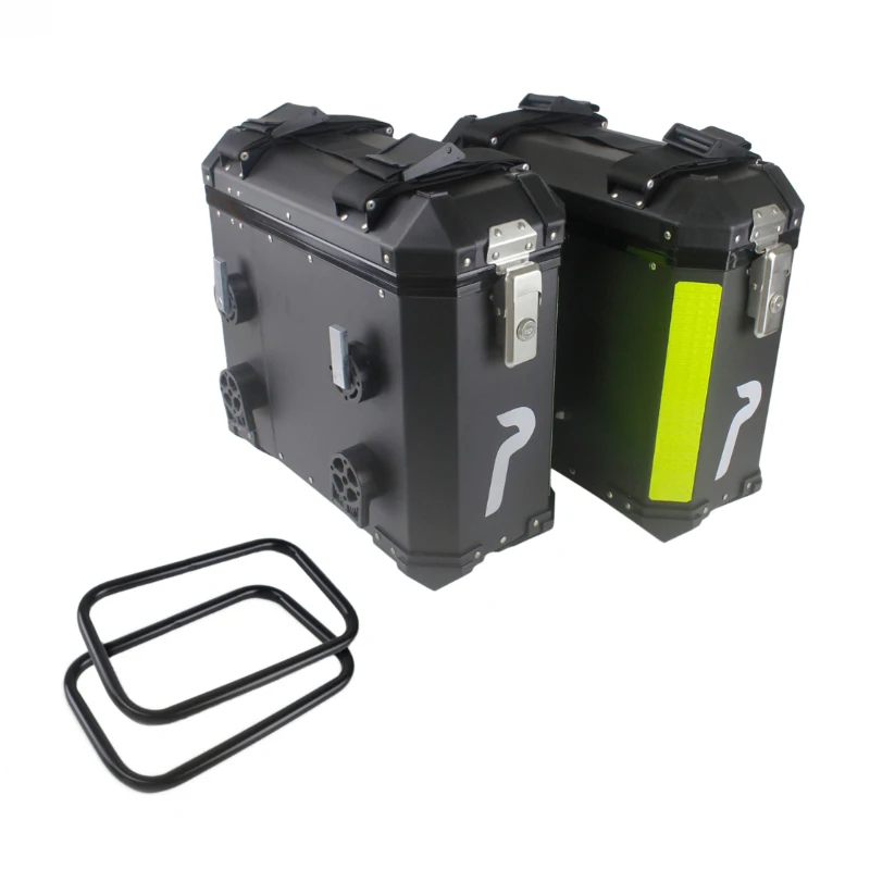 

Aluminium Black 2X 32L Waterproof Motorcycle Pannier with 1 Year Warranty for Street Bike