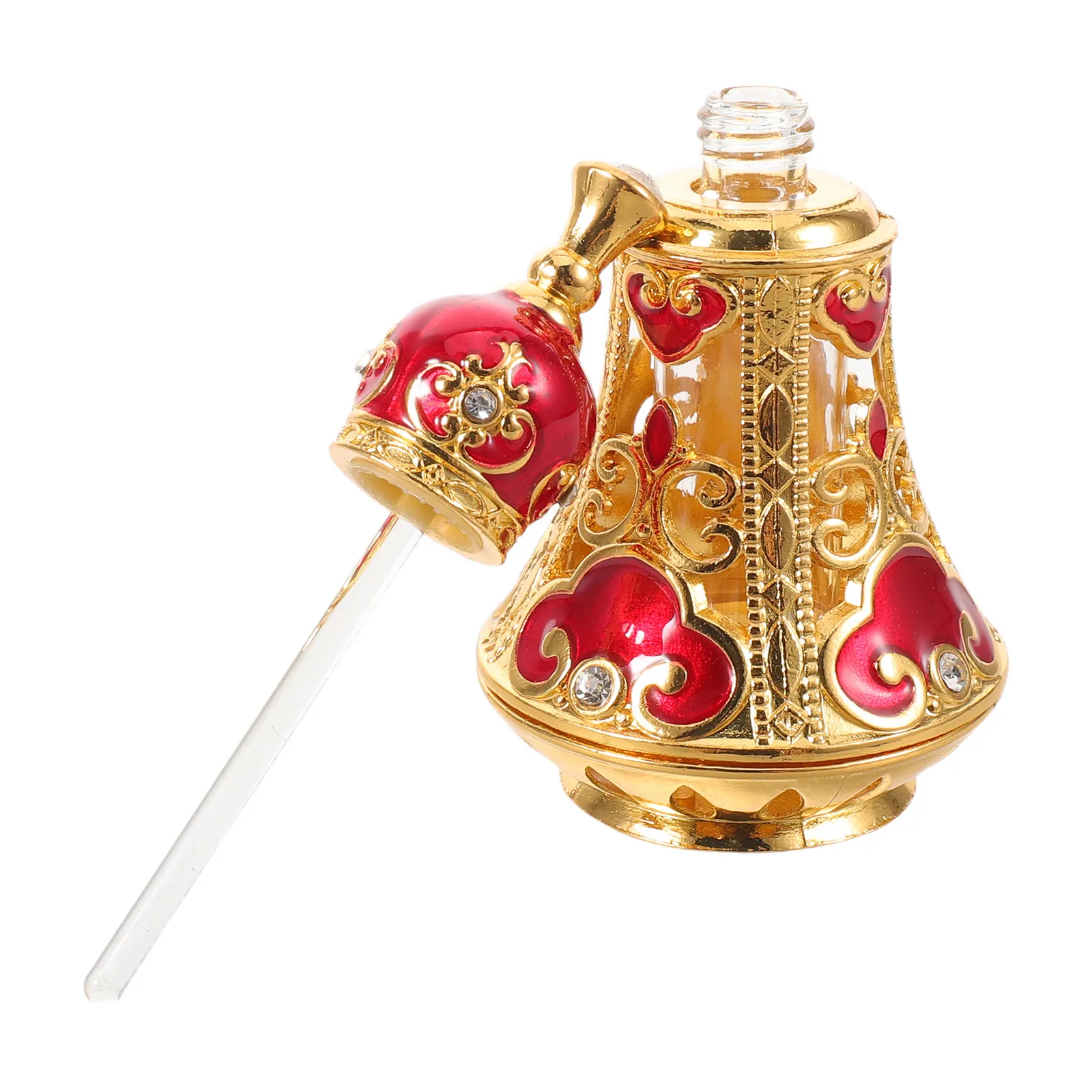 

125Ml Vintage Refillable Perfume Bottle Arabic Middle Eastern Design Decorative Essential Oil Bottle with Stopper Living Room