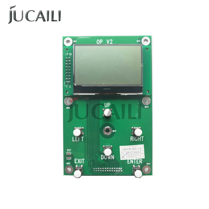 Jucaili Eco Solvent Printer 6 Buttons Key Board With Screen For DX5/DX7/XP600/5113 For Senyang Single Head Board Kit