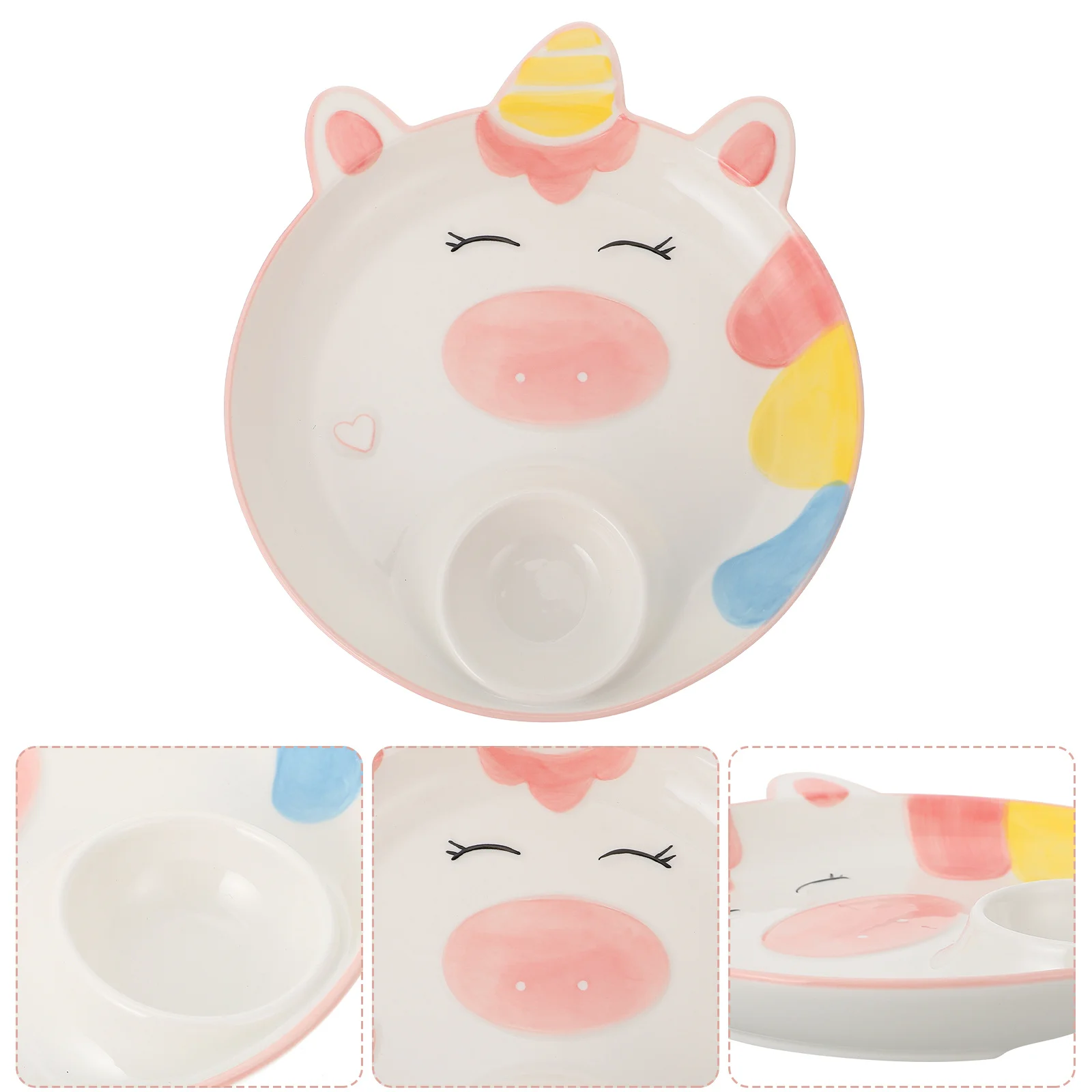 

1Pcs Ceramic Dumpling Plate Practical Food Serving Dish Lightweight Multi-Use for Home Restaurant Dumpling Plate