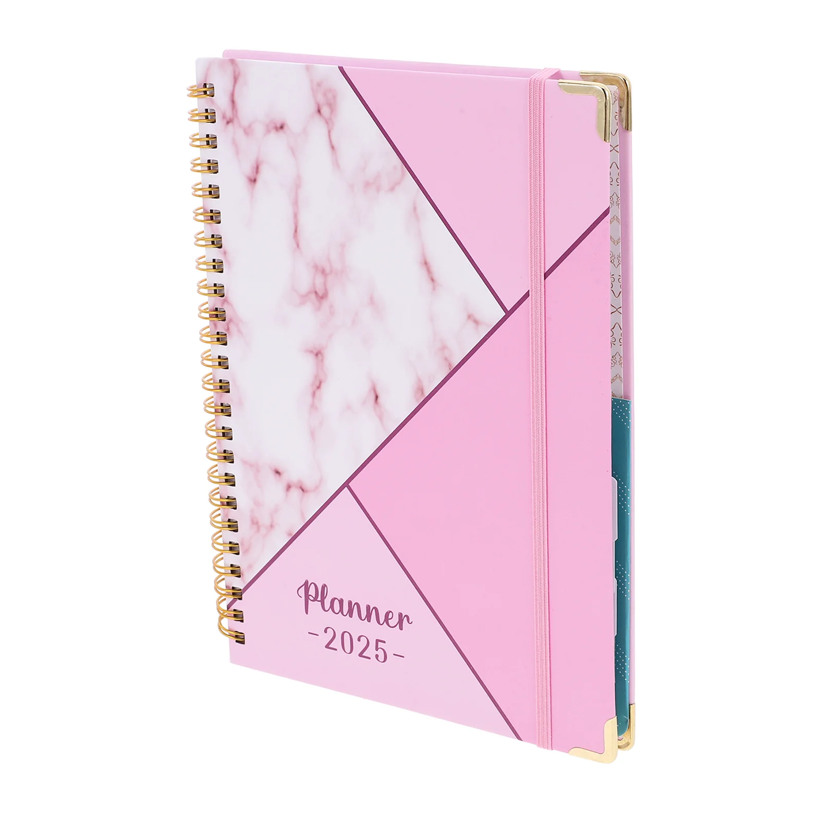 2025 Planner Coil Notebook Daily Calendar Notepad Diary Schedule Weekly Agenda Yearly