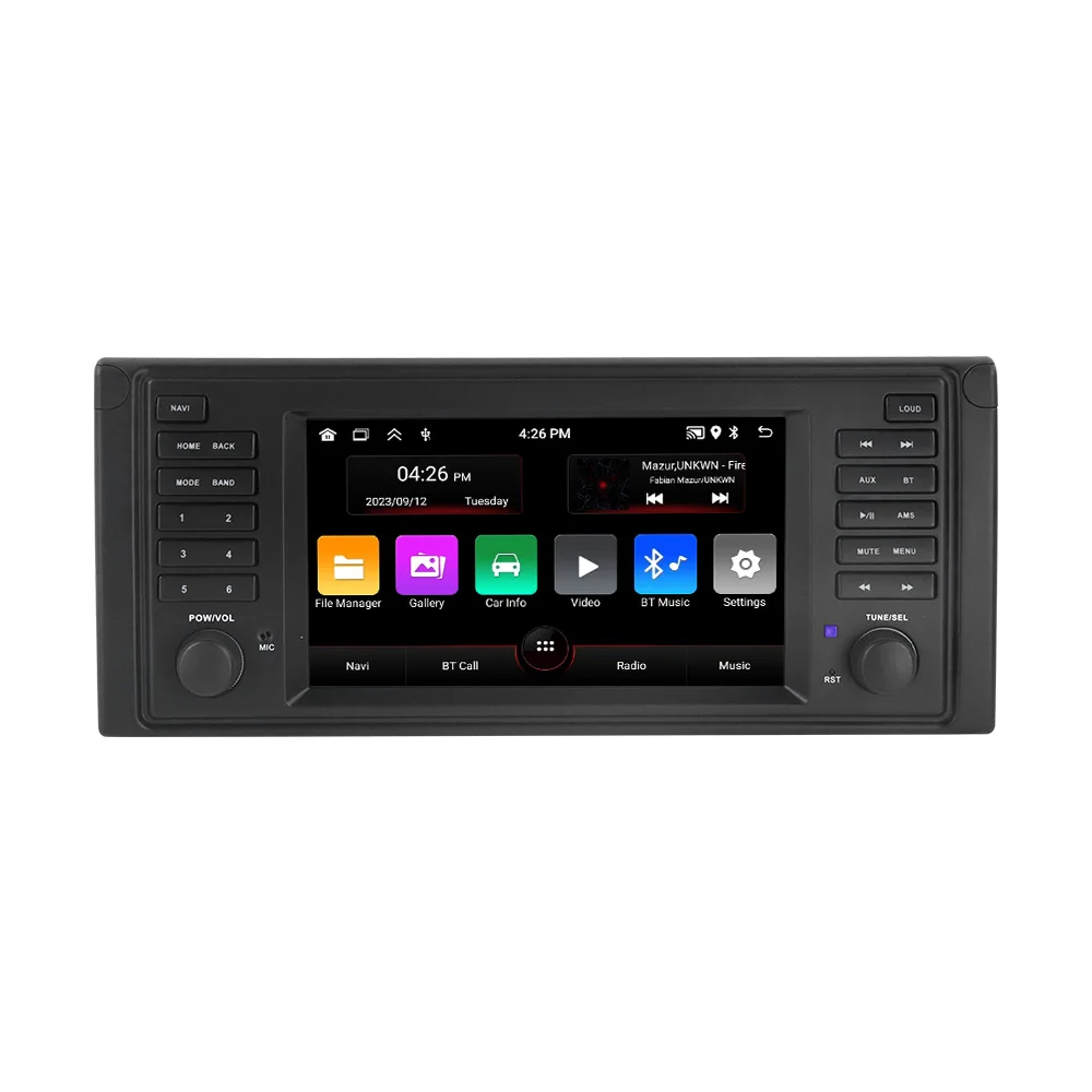 MEKEDE Android 13 autoradio voor BMW E53 X5 E39 M5 E38 1999-2007 multimediaspeler autoradio WIFI GPS BT voor Carplay Auto - afbeelding 2
