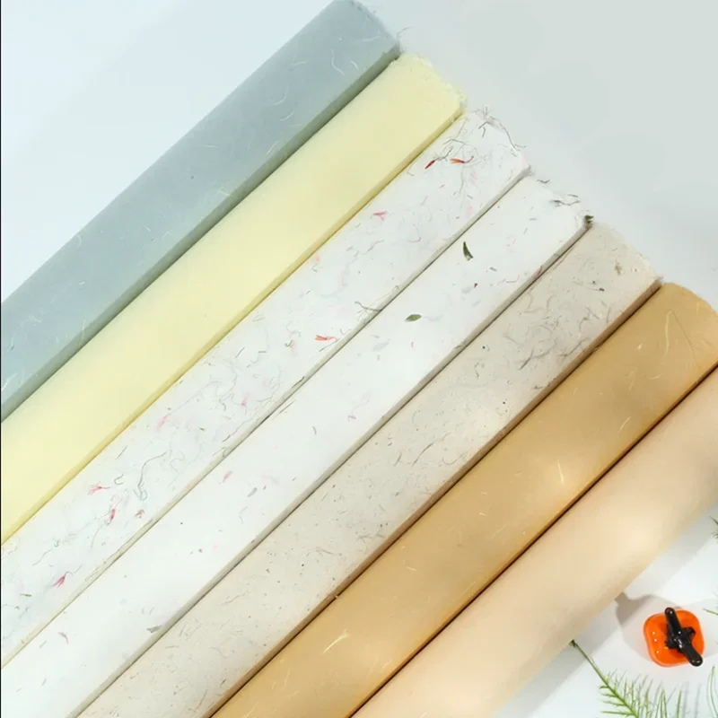 Chinese Mulberry Rice Paper Calligraphy Drawing Rice Paper Yunlong Xuan Fiber Half Ripe Vintage Papier Papel Para Dibujar