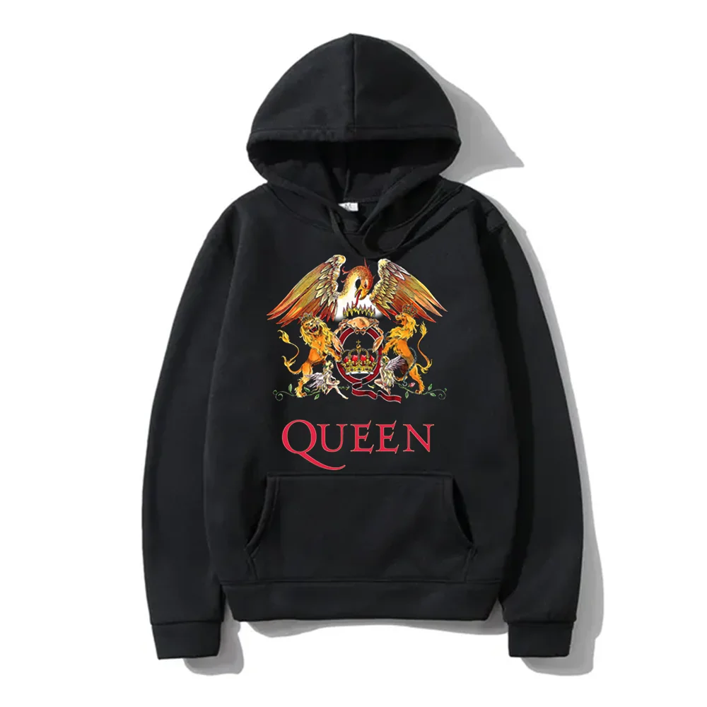 Queen Band Hoodie Hard RocK Autumn Winter Hip Hop Designer Fleece Pullover Sweater Sweatshirts Clothes