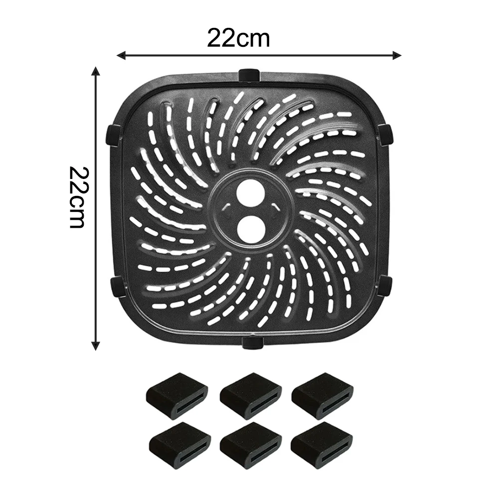 Grill Plate for PowerXL Pro 6 QT Air Fryer with Stainless Steel Build and Air Circulation Optimization Features