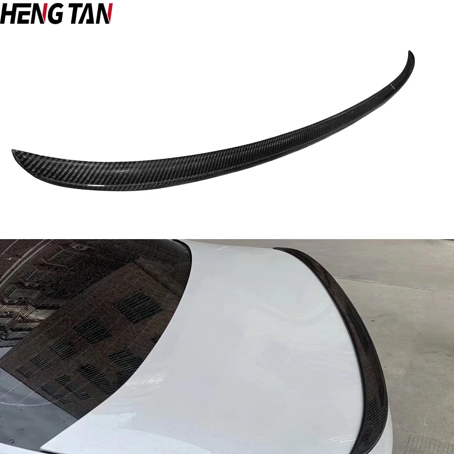 

For BMW 5 M5 Series F90 G30 G38 530i 540i M Style Carbon Fiber Tail Fins Car Rear Trunk Spoiler Duckbill Retrofit The Rear Wing