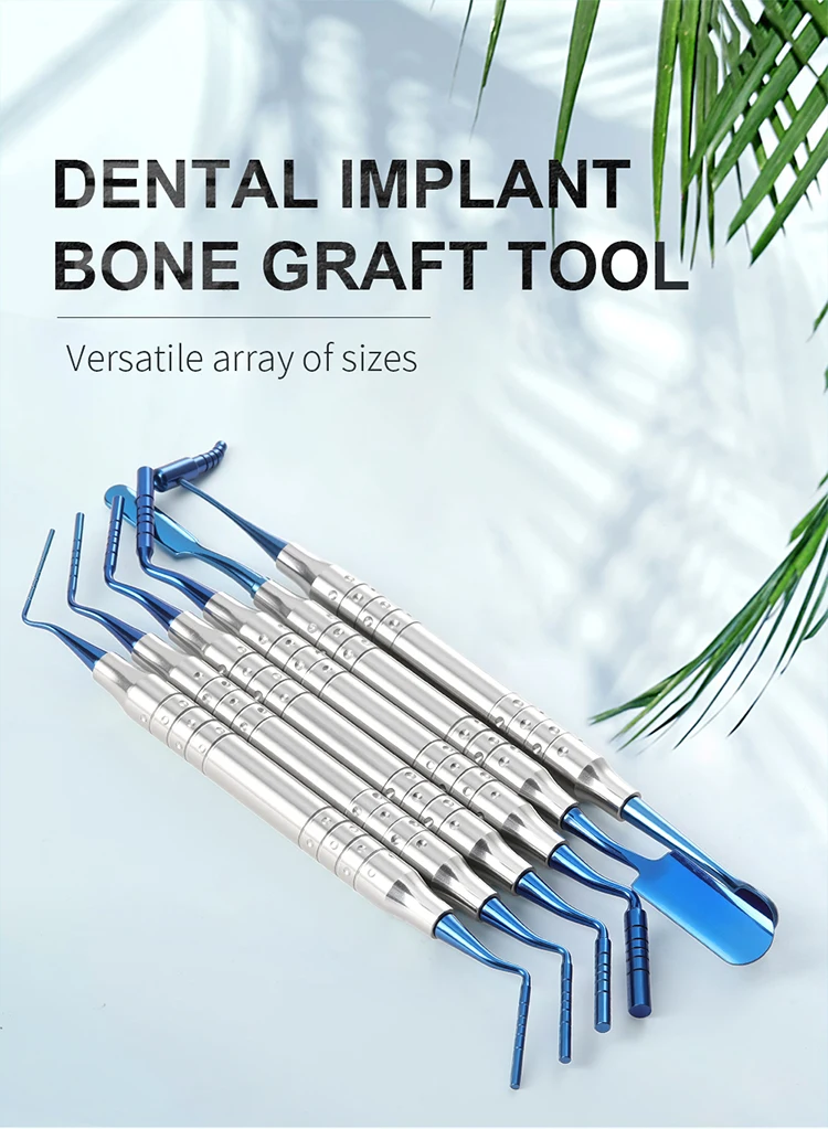 6PCS Set AZDENT Dental Implantat Knochen Graft Werkzeug Knochen Pulver Füllung Instrument Restaurative Kit Spachtel Füllstoff Zahnmedizin Pluggers – Detail 1