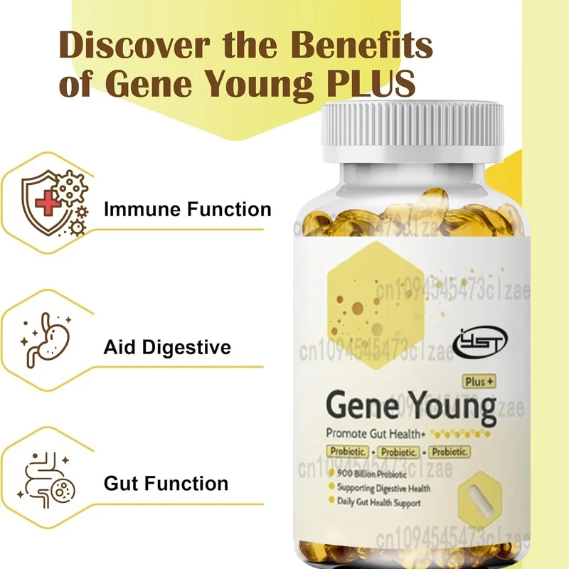 3-in-1 Daily Probiotics, Probiotics, Prebiotics Promote Digestive Health, Bloating Support, and Immune Support | 60 Capsules