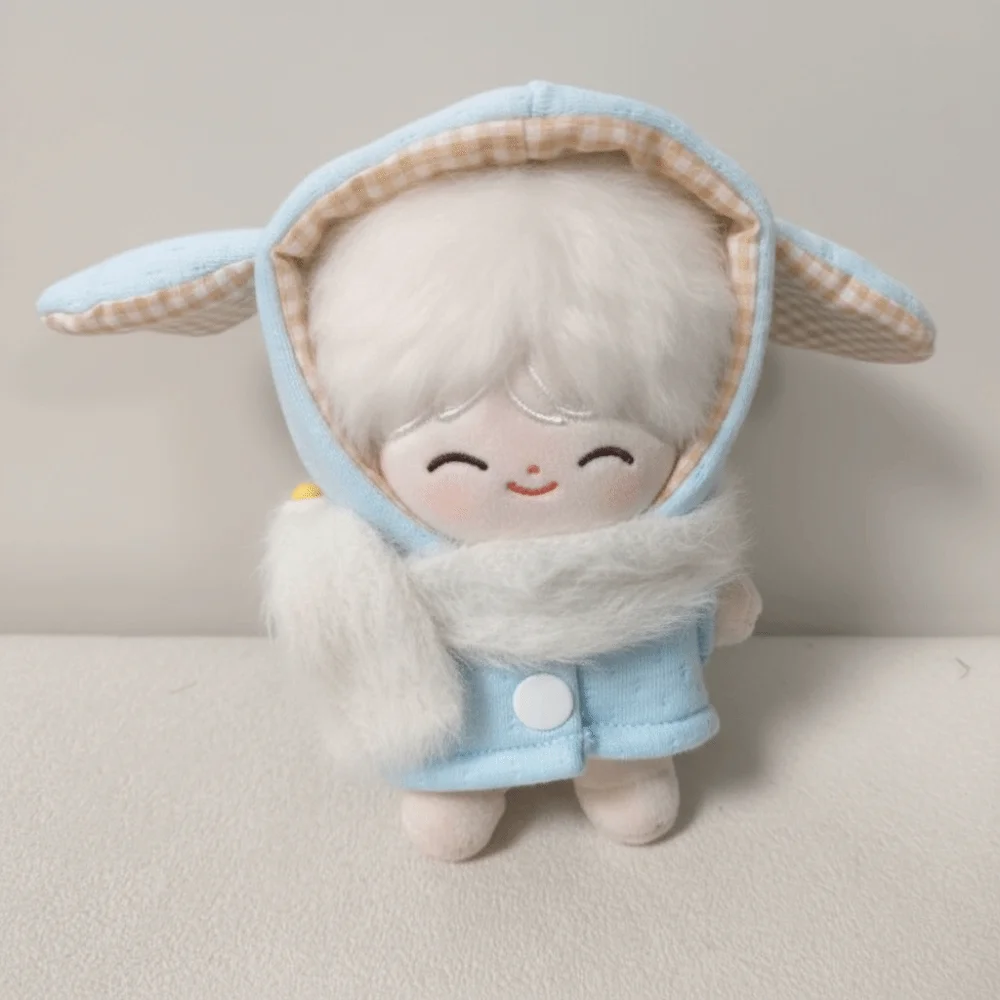 Plush Toy Clothes Long Ear 10cm Cotton Doll Clothes Scarf Cute Doll Clothes Outfit Suit Mini Doll Dress Up Set Children's Gift