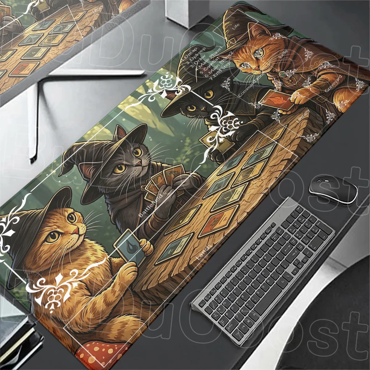 MTG TCG Duel Pad Beginner Card Battles Commander Gaming Desk Mat Angry Duck Bazooka Battlefield Mouse Pad Magic Gathering Carpet