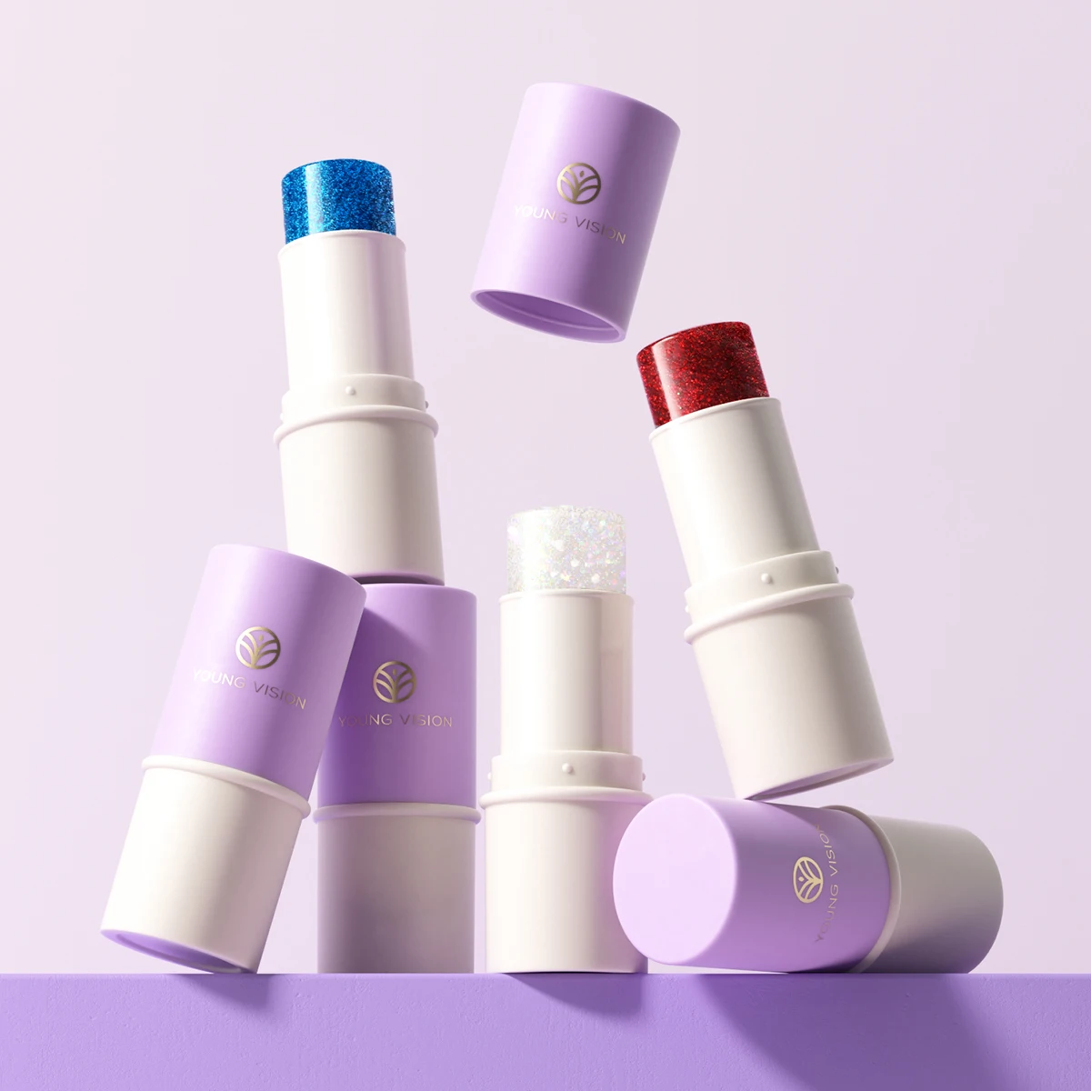 Paillettes scintillanti Glitter Gel Stick Ombretto Evidenzia viso Perla Colorata Corpo Palcoscenico Brillante Pittura Festival Trucco per feste