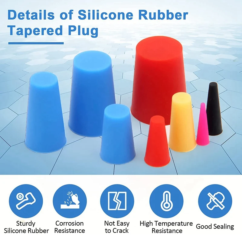 110PCS High-Temperature Resistant Rubber Stoppers Silicone For Hole Plugs, Spraying, Spraying