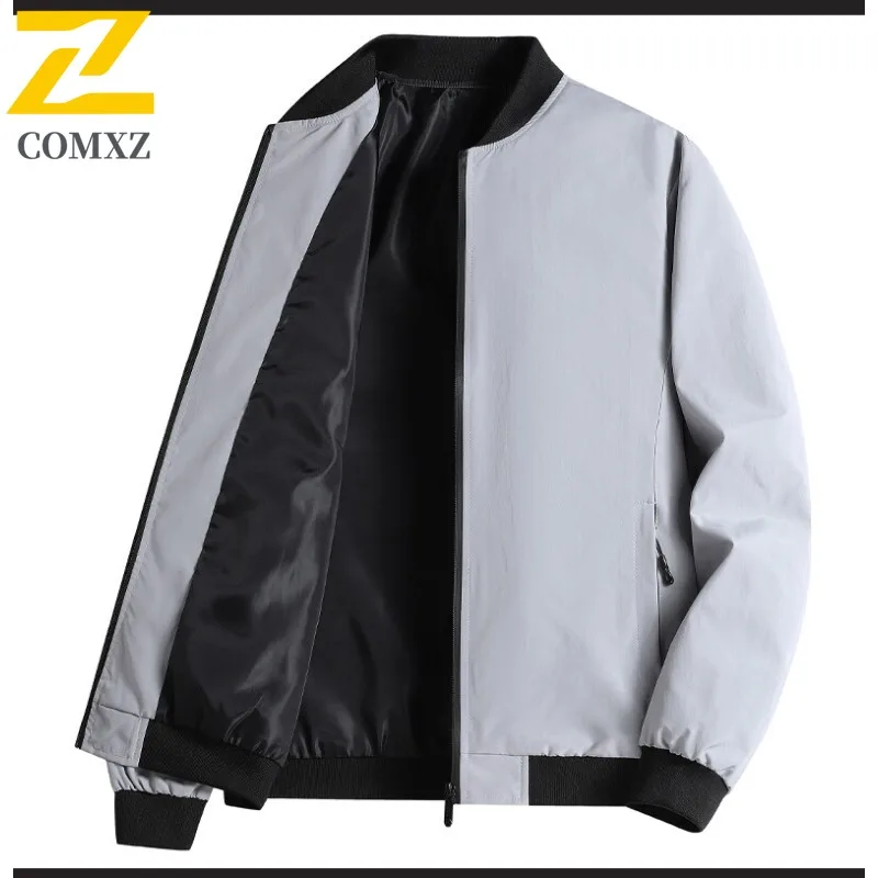 

COMXZ Men's Coat Solid Color Hooded England Style High Quality Formal Social Gathering Windbreaker Jacket Breathable Outerwear