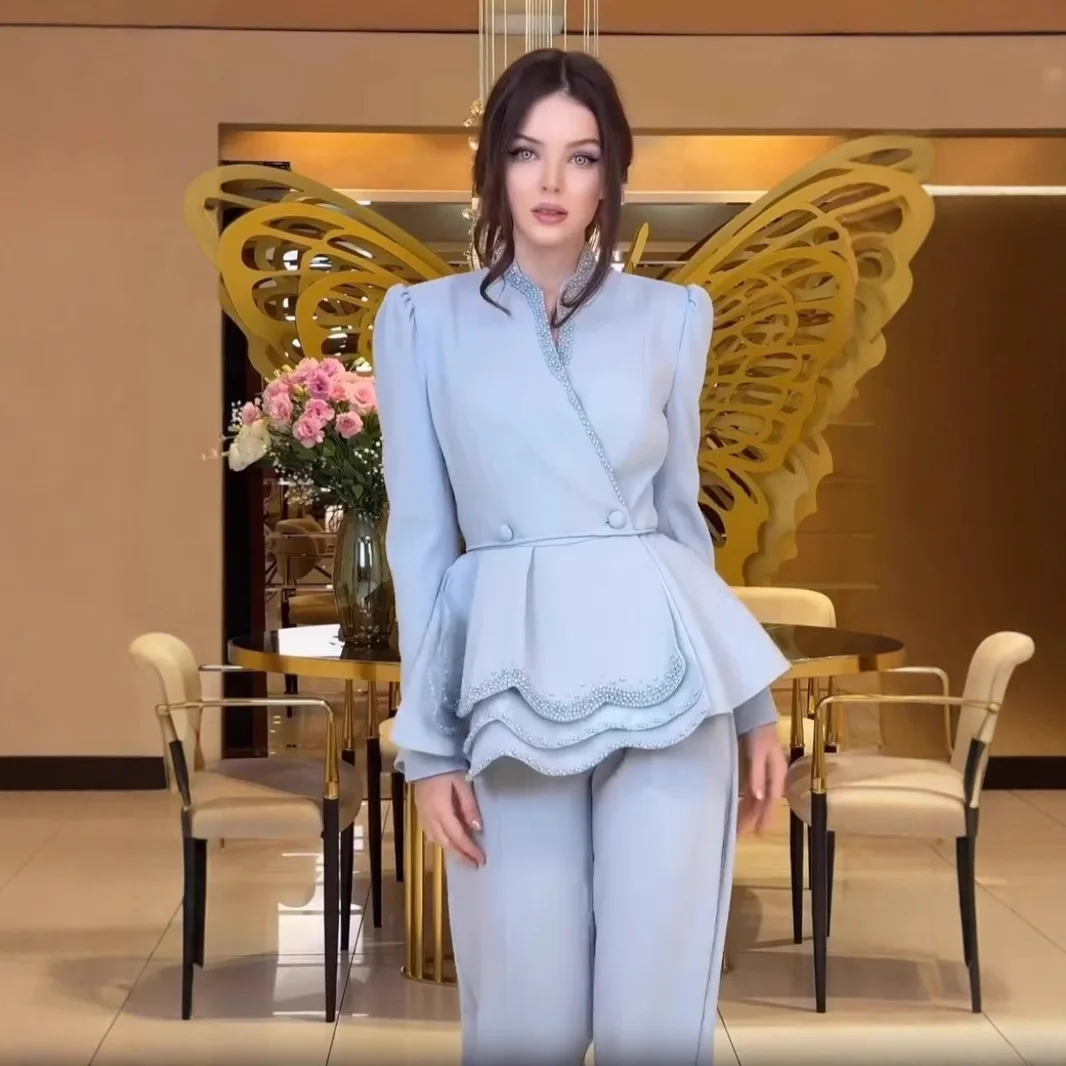 

Ele V-Ne Long Sve Diamond Embellied Pants Set Independent Cross-Border Station Summer 2025 Casual Sportswear