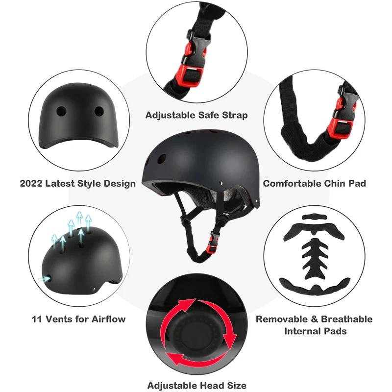 Casque de Baseball pour le Sport en équipe, équipement de protection, genouillères, coudes, hanches, poignet, sécurité, pour enfants et adultes