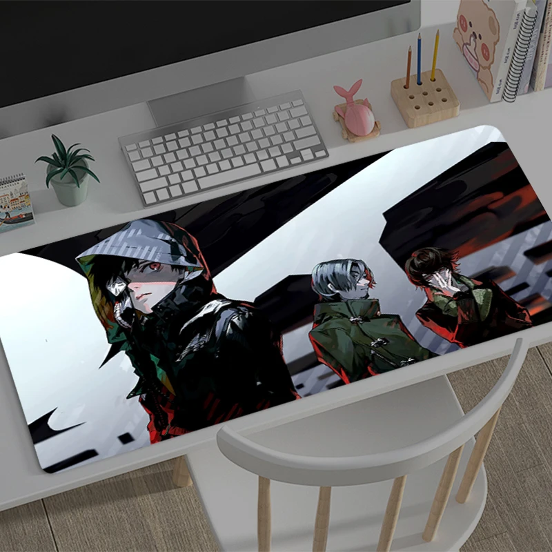 

Gaming Mouse Pad T-tokyo G-ghoul Accessories Office Gamer Keyboard Desk Mat Non-Slip Laptop ground mat Large PC carpet Mousepad