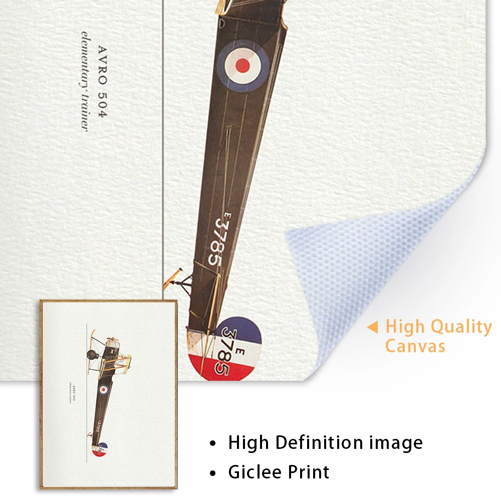 Airplane Lover Gift Wall Art Vintage Plane Collection Poster Aviation Pilot Aircraft Print Boys Kids Playroom Nursery Decoration