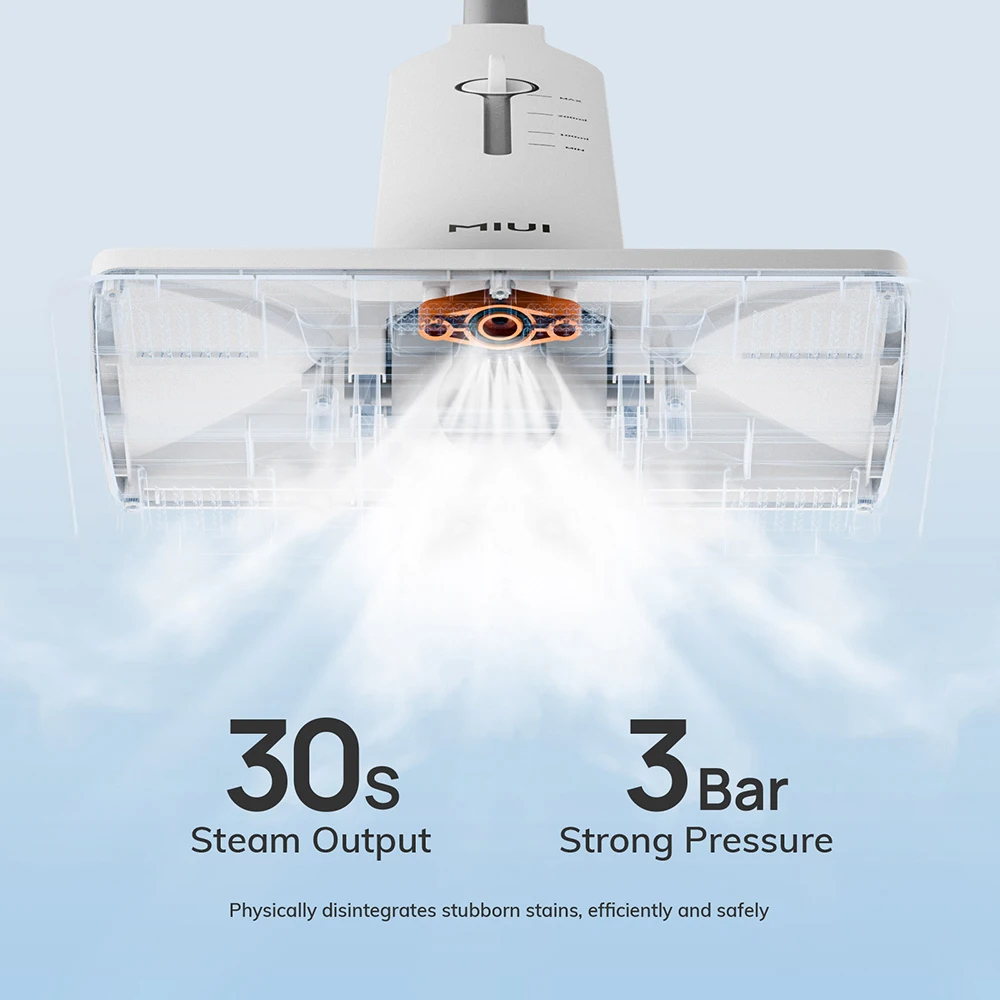 MIUI-ممسحة بخار كهربائية للأرضيات الصلبة ، منظف بخار يدوي متعدد الأغراض ، بلاط وأرضيات صفح ، خفيف الوزن