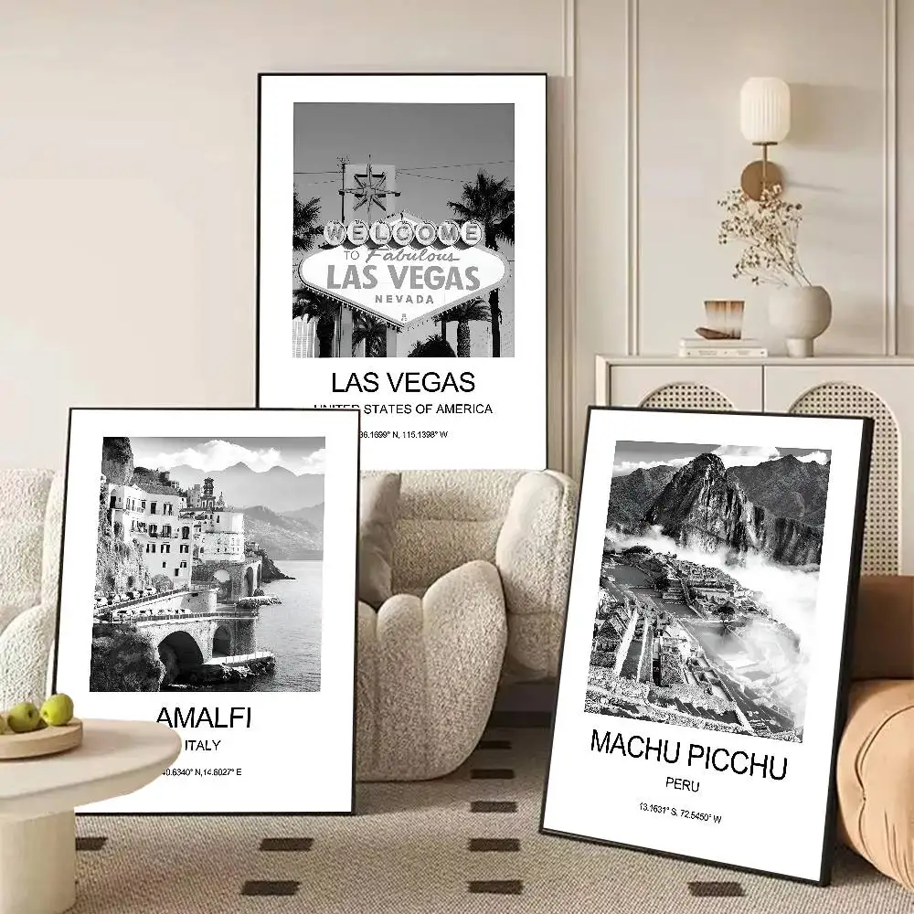 City Poster New York London Paris Poster Art With Prints Home Bedroom Living Room Decoration Gift