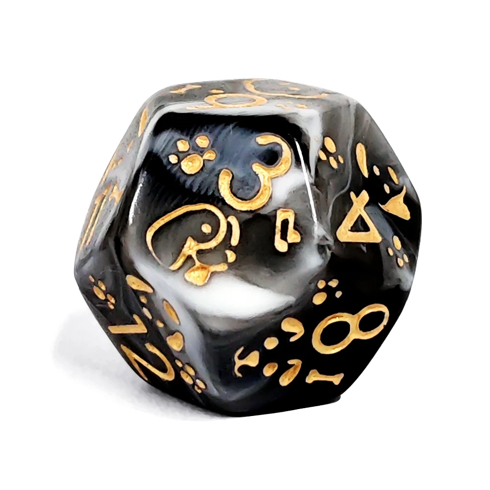 7 قطعة/المجموعة لطيف الكلب مجموعة نرد مادة الاكريليك مجموعة نرد ل الزنزانات والتنينات مجلس ألعاب DND RPG TRPG ألعاب مجموعة نرد اللعب #4