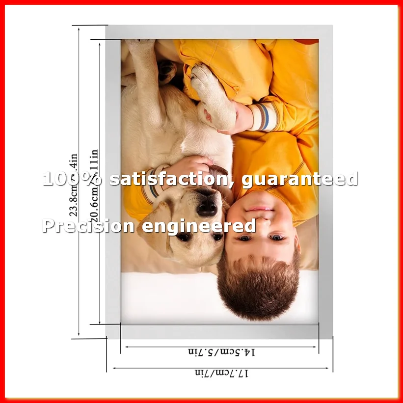 10PCS A5 Magnetic Diamond Art Frames, Self Adhesive Magnetic Picture Frame Frames Display Frame Silver-A79M