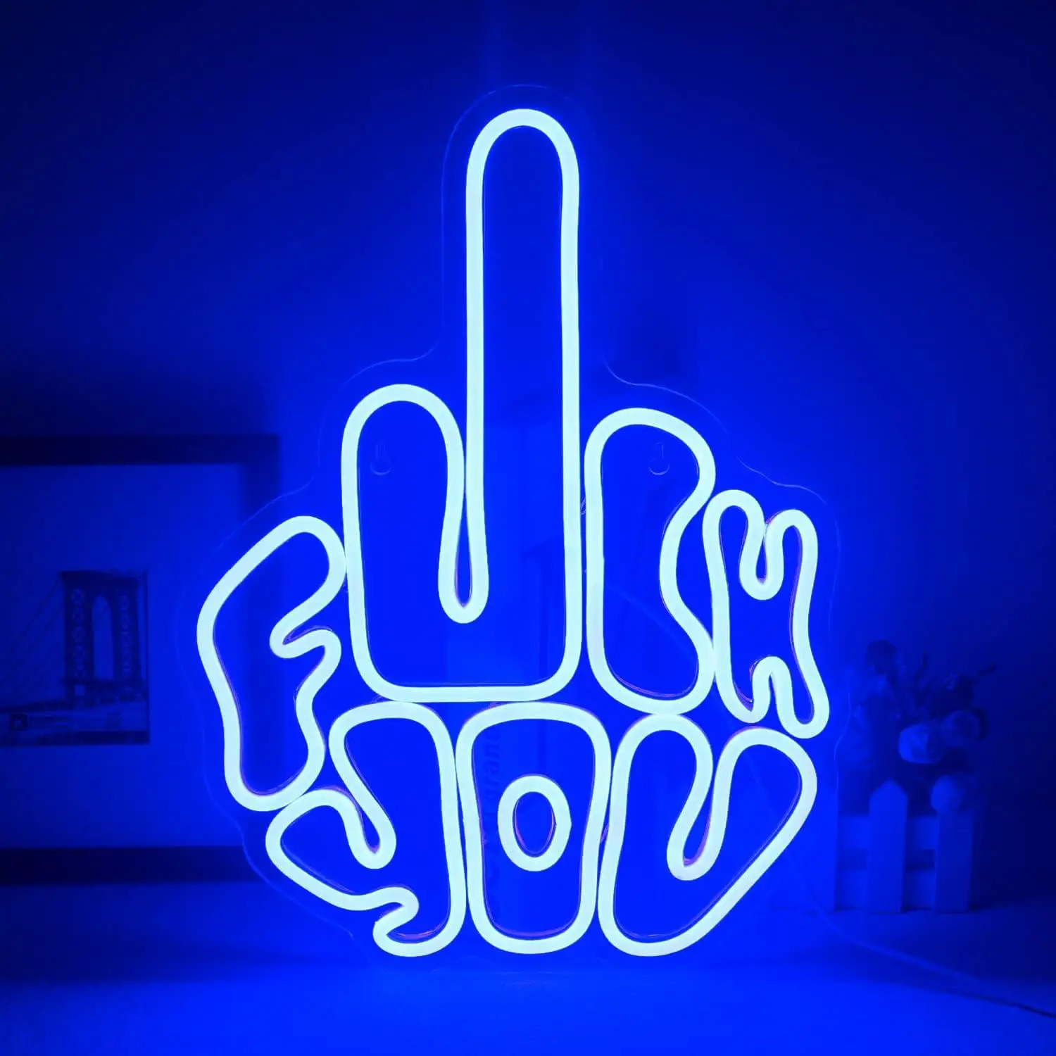 

Letters Gesture Neon Signs USB Dimmab LED Lights for Bar Bedroom Party Pub Game Zone Decoration Room Accessories Night Light